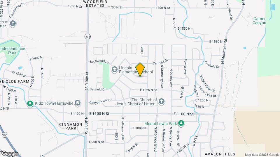 709 E 1300 N St Map and Location Details