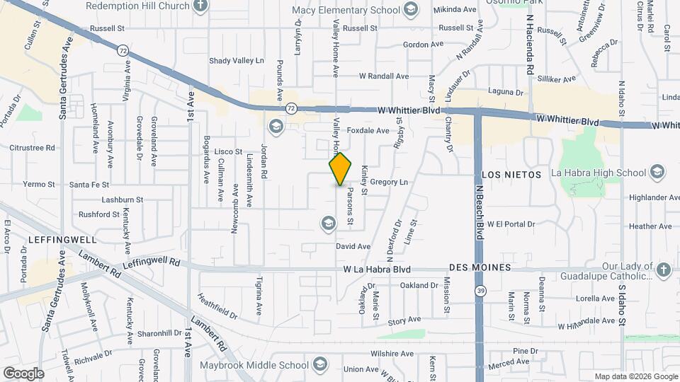 510 Valley Home Ave Mapa y Detalles de la Ubicación