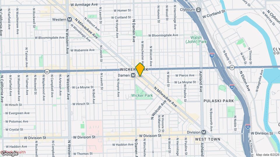 1552 N Milwaukee Ave Map and Location Details