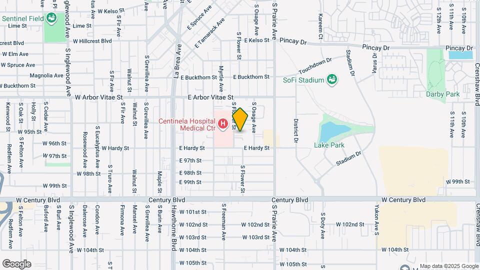 1014 S Myrtle Ave Map and Location Details