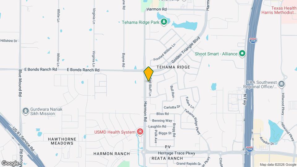 10137 Red Bluff Ln Map and Location Details