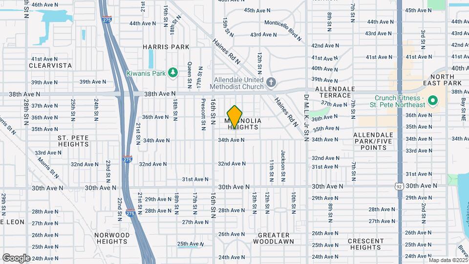3430 14th St N Map and Location Details