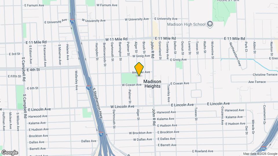 26348 Alger St Map and Location Details