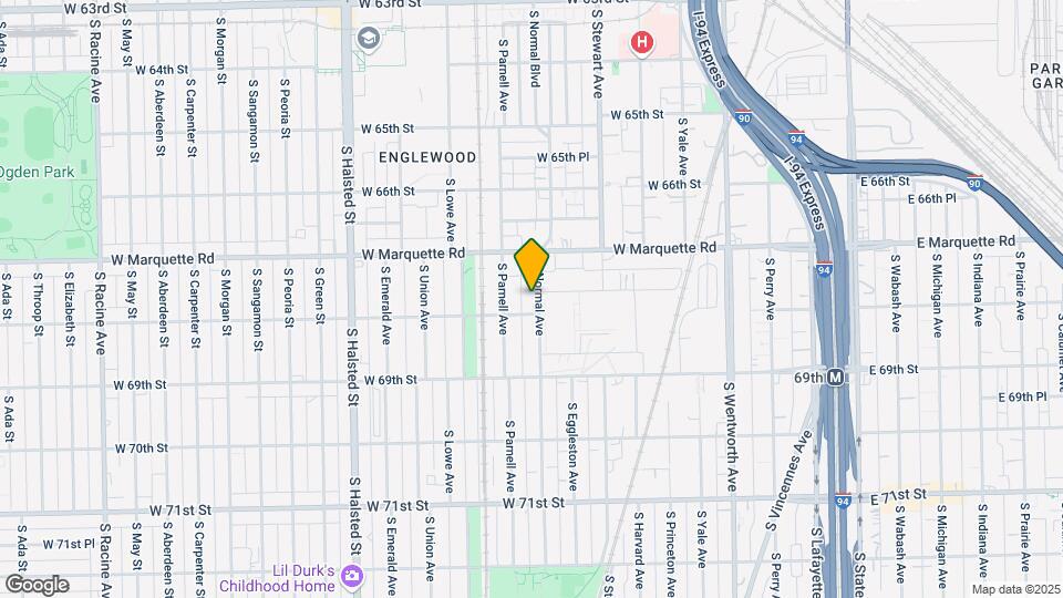 6746 S Normal Ave Map and Location Details