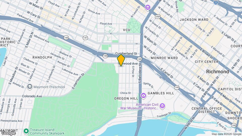 323 S Cherry St Map and Location Details