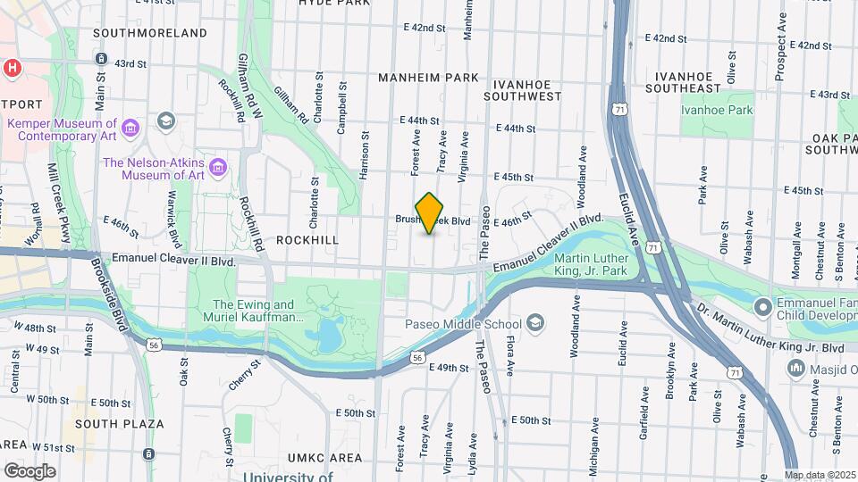 4616 Tracy Ave Mapa y Detalles de la Ubicación