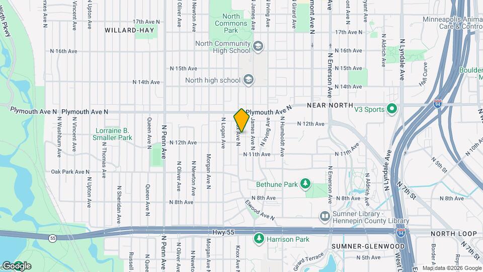 1210 Knox Ave N Map and Location Details