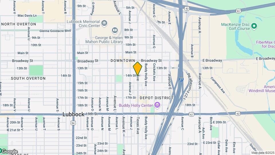 1414 Texas Ave Map and Location Details