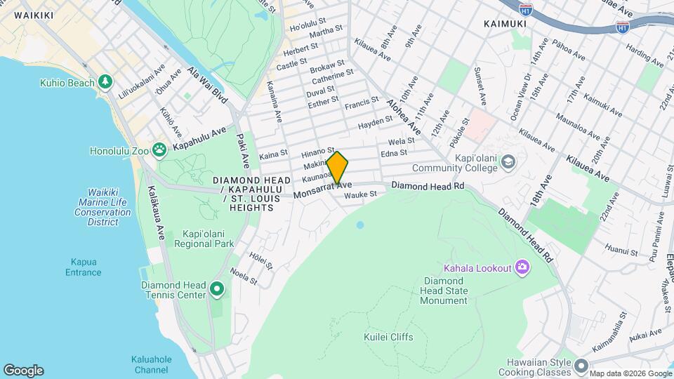 3223 Monsarrat Ave Map and Location Details