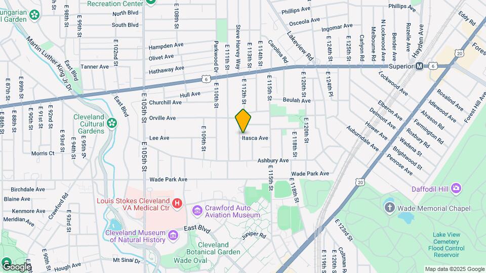 1445 E 112th St Mapa y Detalles de la Ubicación