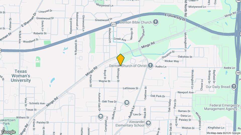 1608 Mozingo St Map and Location Details