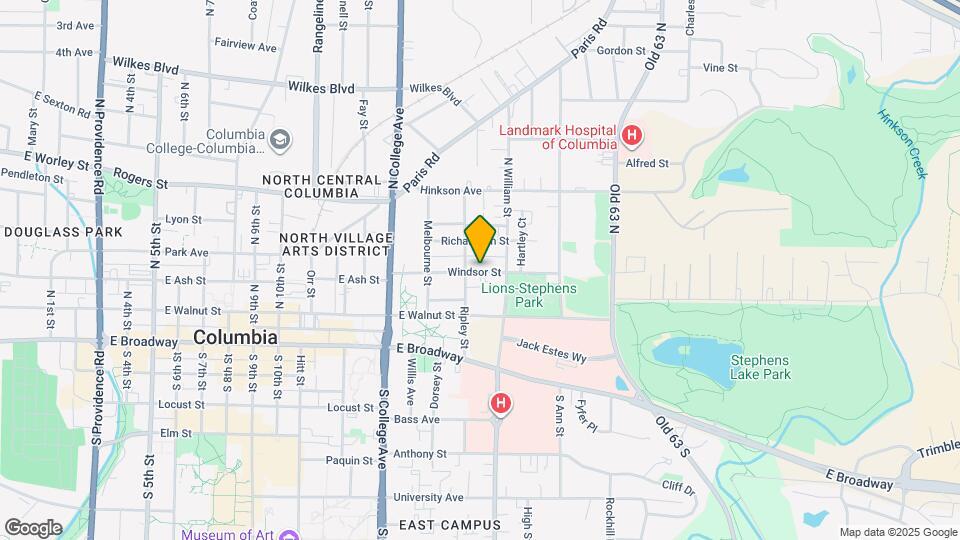 1507 Windsor St Map and Location Details