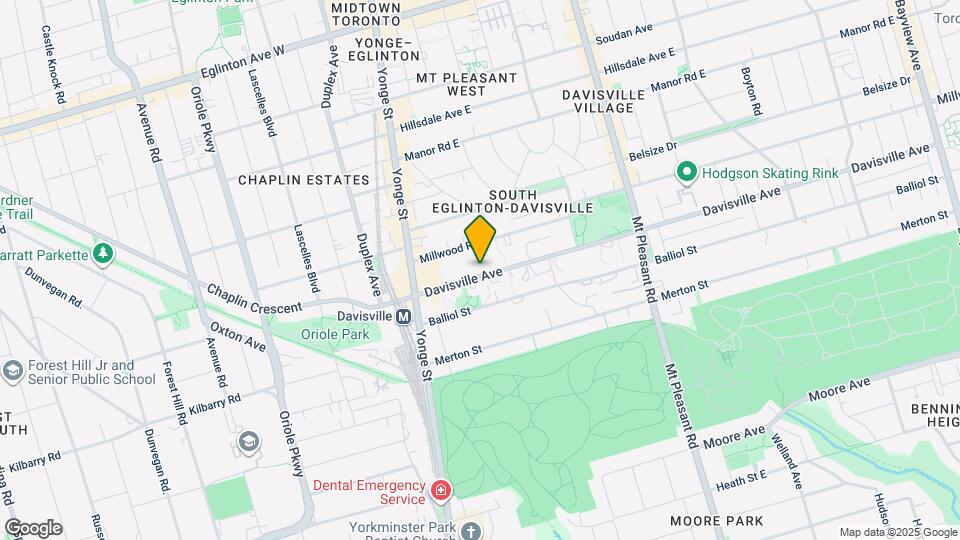 68 Davisville Ave Map and Location Details