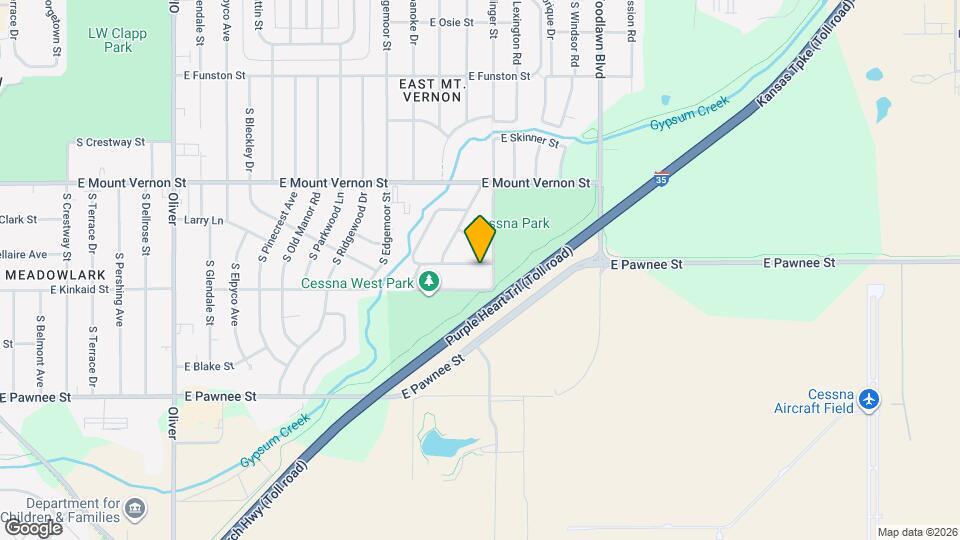 5941 E Bellaire Ave Map and Location Details