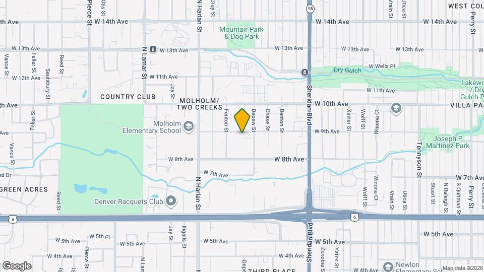 5680 W 9th Ave Map and Location Details