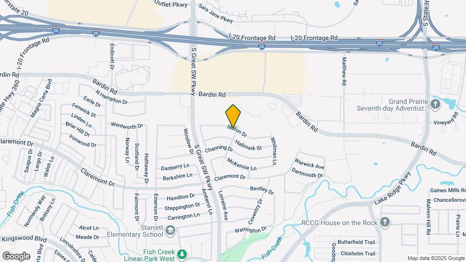 2501 Slaton Dr Map and Location Details