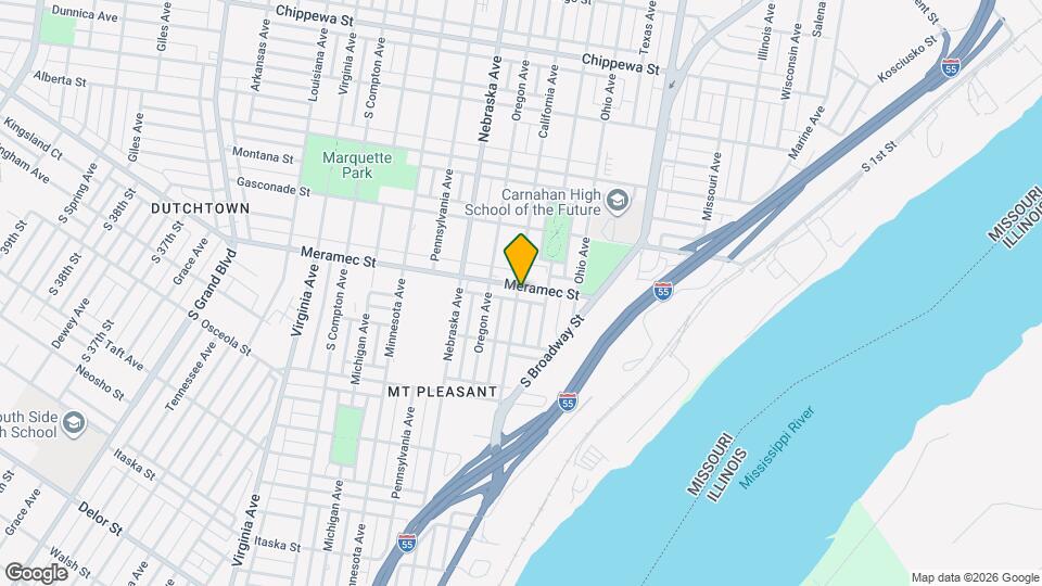 2754 Meramec St Map and Location Details