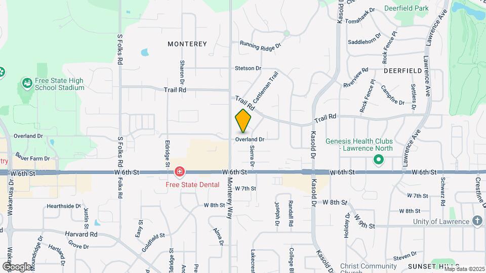 3806 Overland Dr Map and Location Details