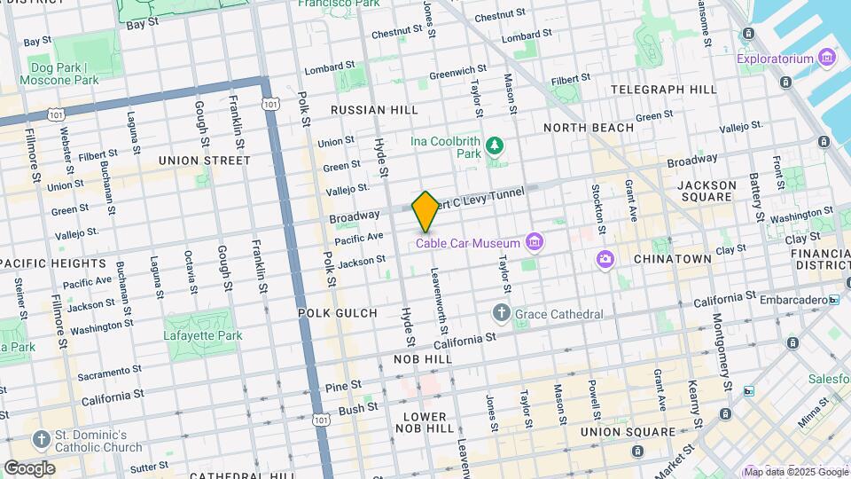 1535 Leavenworth St Mapa y Detalles de la Ubicación
