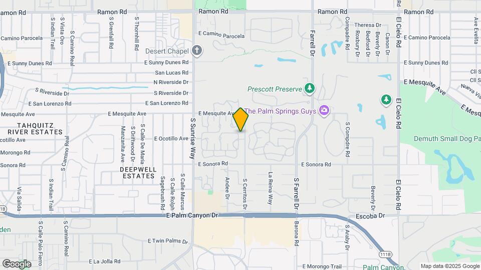 1902 Grand Bahama Dr E, Unit Palm Springs Condo Map and Location Details