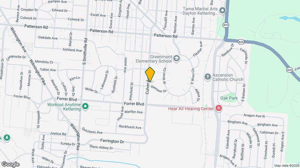 2052 Culver Ave Map and Location Details