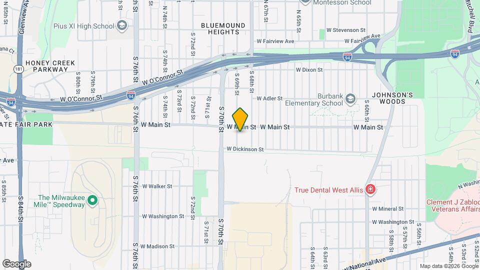624 S 69th St Map and Location Details