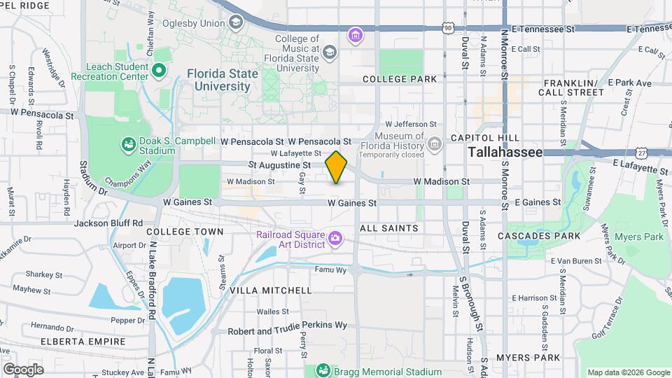 Reign Tallahassee Mapa y Detalles de la Ubicación
