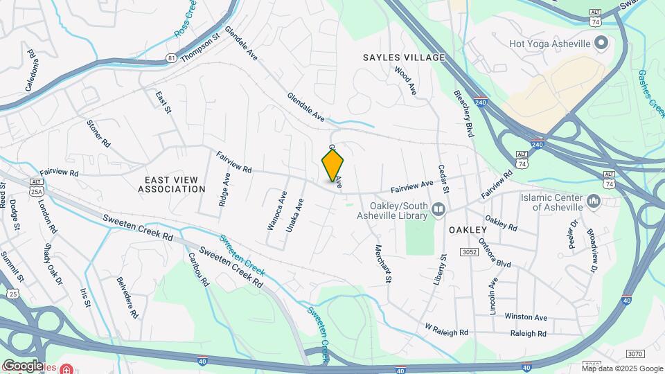 580 Fairview Rd Map and Location Details