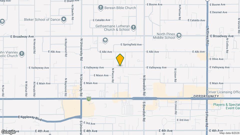 11122 E Valleyway Ave Map and Location Details