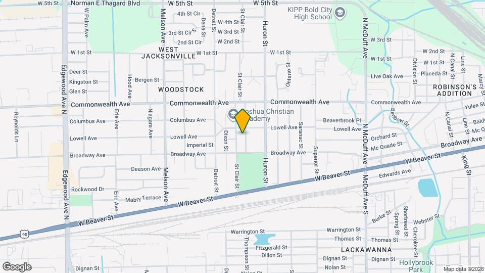 854 Allison St Map and Location Details