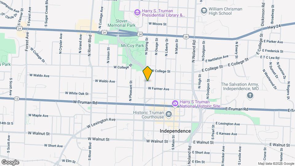 503 N Spring St Map and Location Details