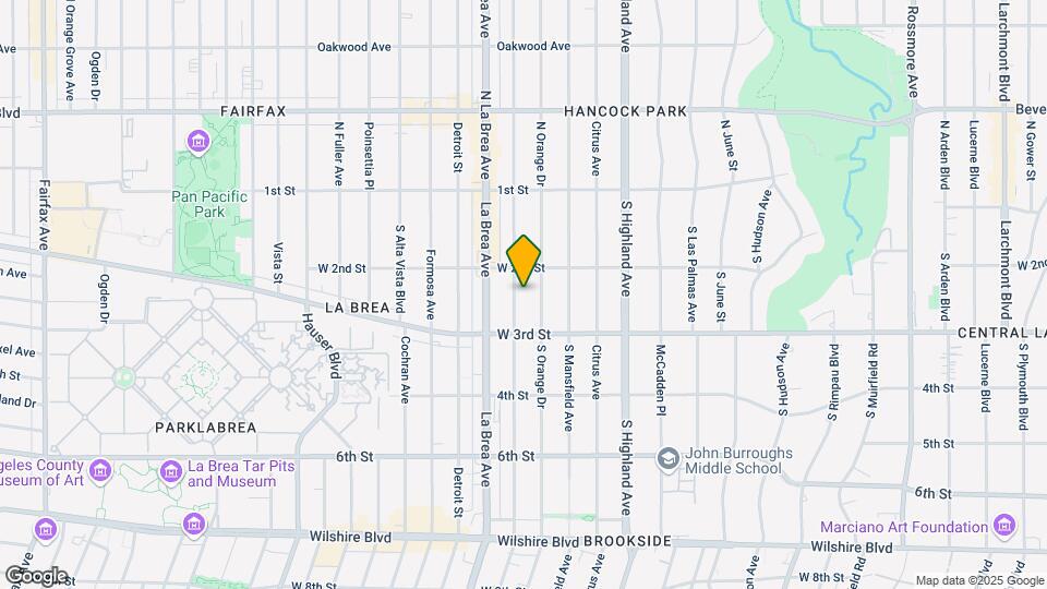 224 S Sycamore Ave Map and Location Details