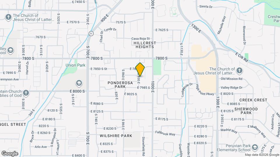 7923 S 930 E, Unit Unit 1 Map and Location Details