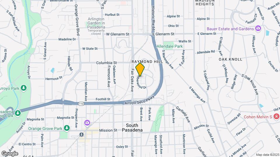 1654 Amberwood Dr Mapa y Detalles de la Ubicación