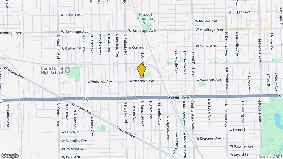 1704 N Springfield Ave Map and Location Details