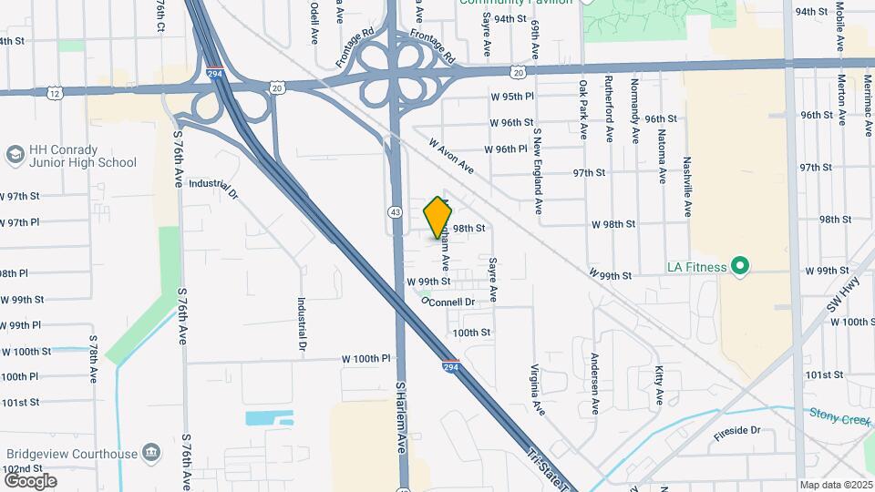 9822 Nottingham Ave Map and Location Details