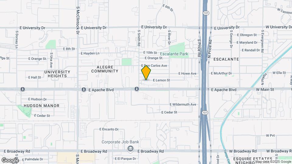 2017-2021 E Lemon St Mapa y Detalles de la Ubicación