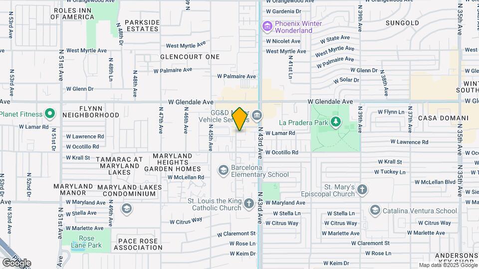 6757 N 44th Ave Map and Location Details