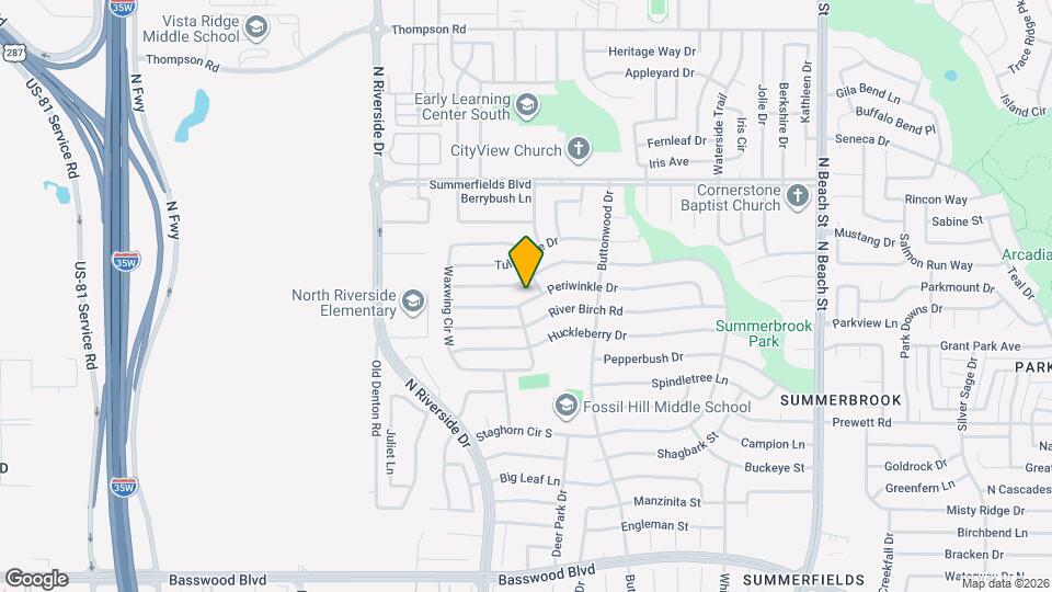 3909 Periwinkle Dr Map and Location Details