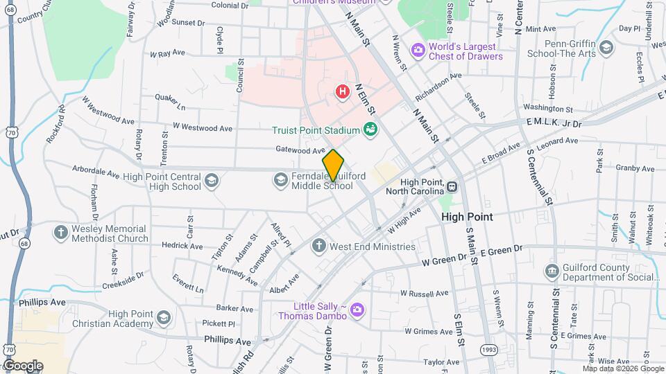 304 Oakwood St Map and Location Details