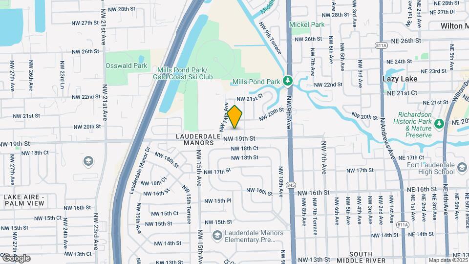 1224 NW 19th Ct Map and Location Details