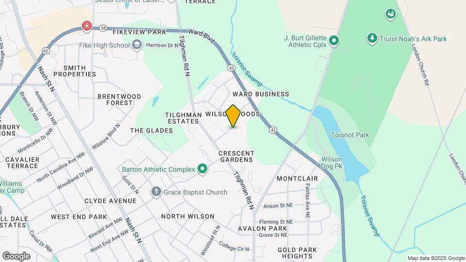 1612 Dartmore Dr N Map and Location Details