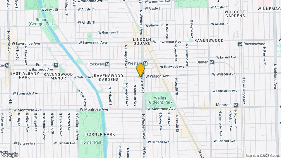 4548 N Western Ave Map and Location Details