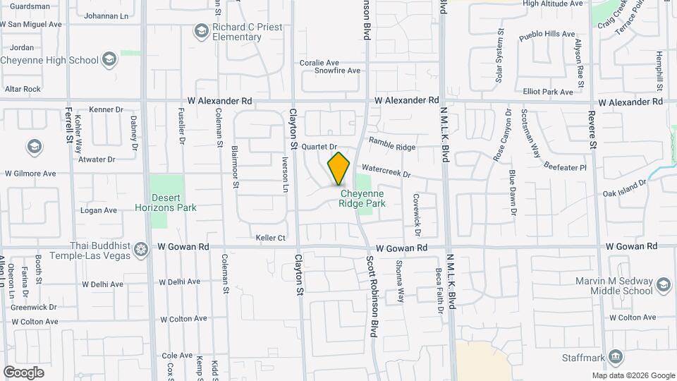 1833 Fan Fare Dr Map and Location Details