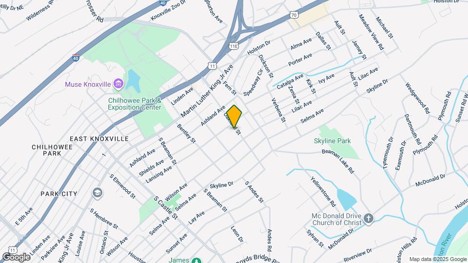 315 Oakland St Map and Location Details