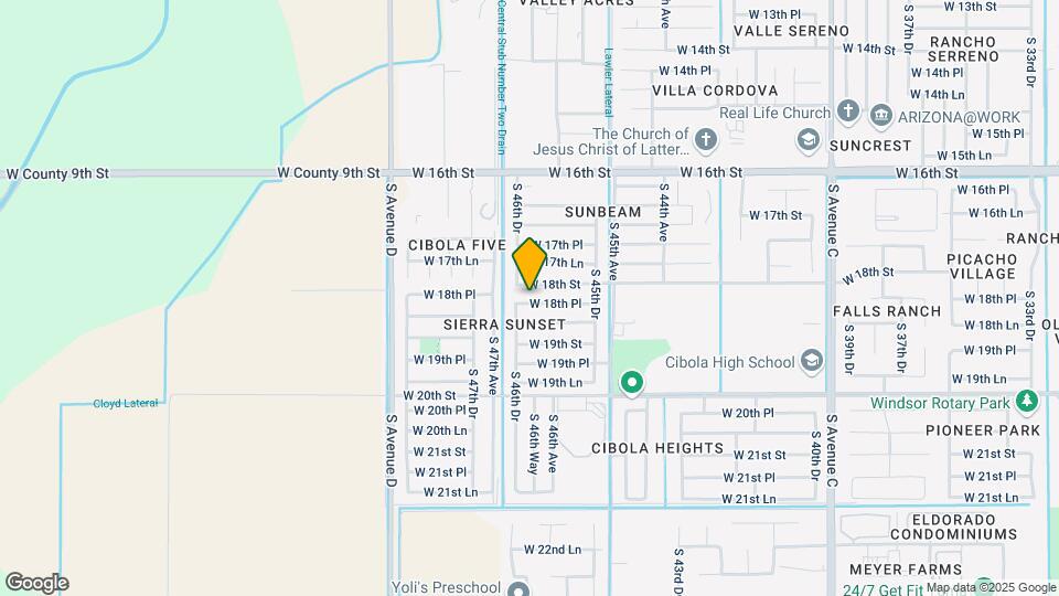 4660 W 18th Pl Map and Location Details