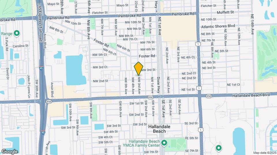 605 NW 3rd Ave Map and Location Details