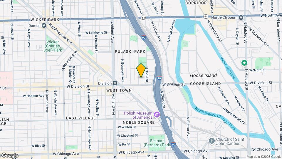 1215 N Cleaver St Map and Location Details