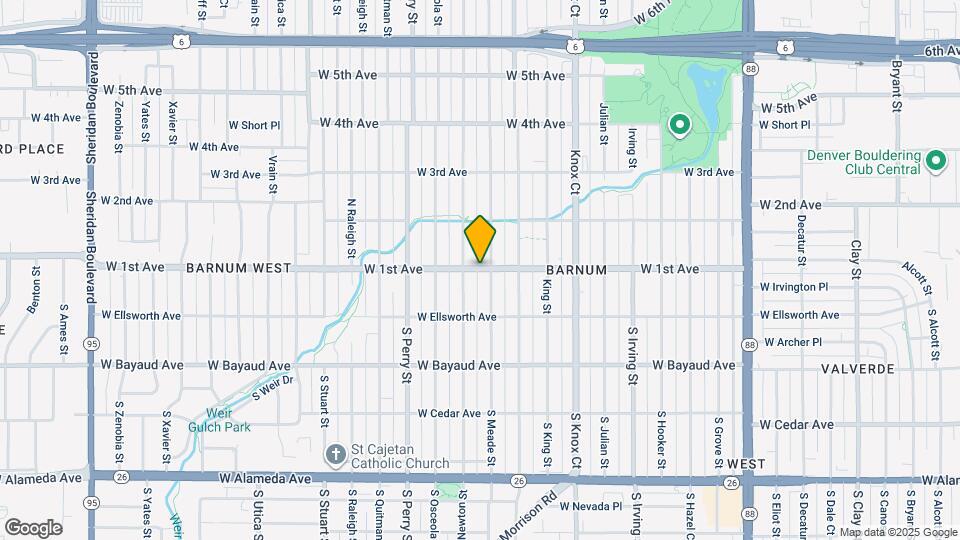 3738 W 1st Ave Map and Location Details