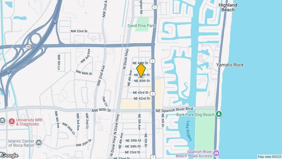 4500 NE 5th Ave Map and Location Details